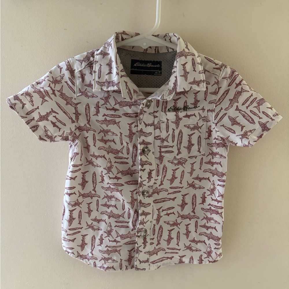 Eddie Bauer toddler fishing shirt